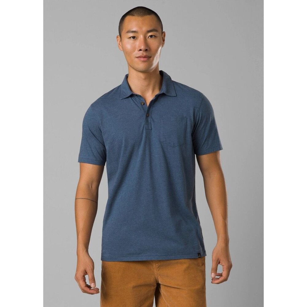 ✨PrAna Men's Navy Sz Medium Polo✨